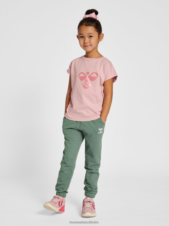 se Hummel barn hmlnuttie byxor LL40V4698 \"joggingbyxor i bomull\"
