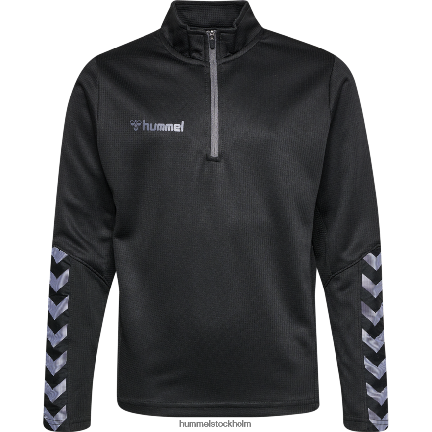se Hummel barn hmautentisk sweatshirt med halv dragkedja LL40V6994