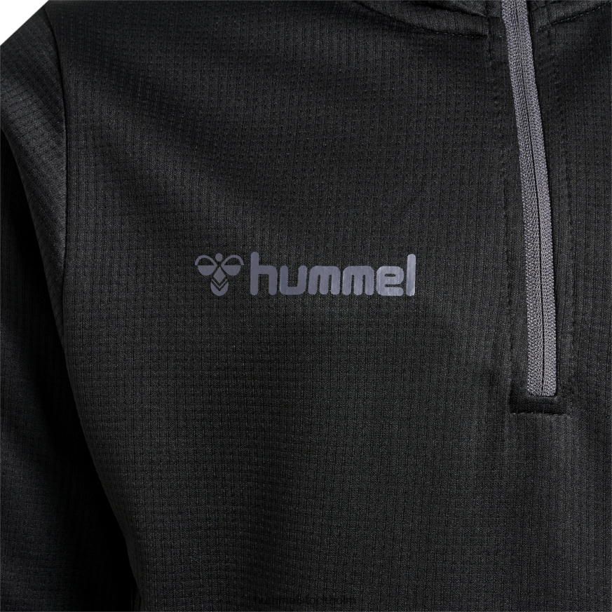 se Hummel barn hmautentisk sweatshirt med halv dragkedja LL40V6994