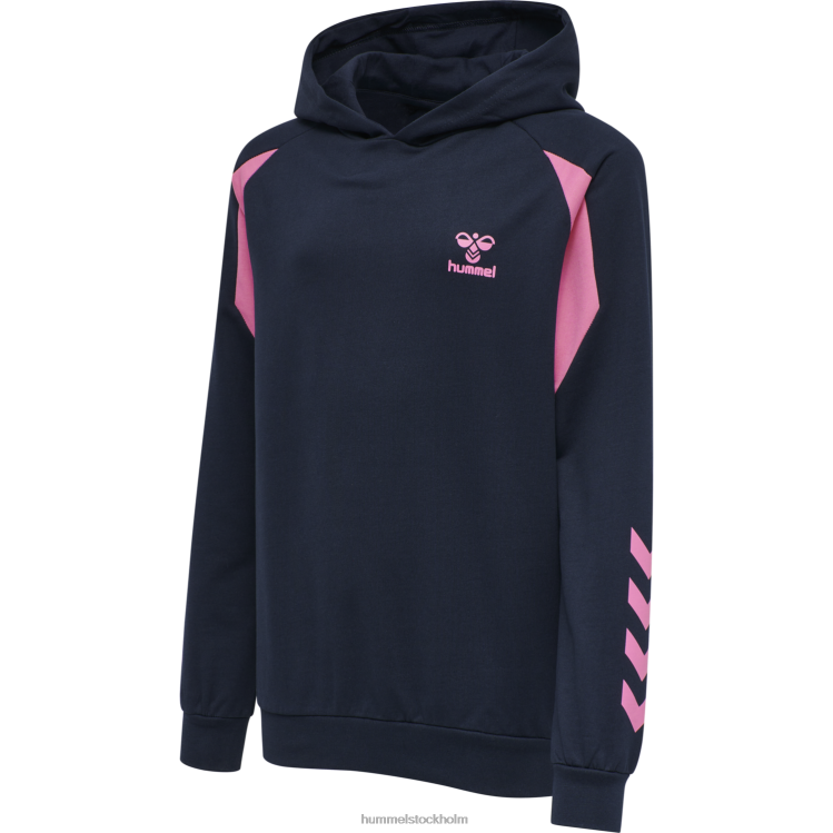 se Hummel barn hmlaction hoodie i bomull LL40V6765 "luvtröja"