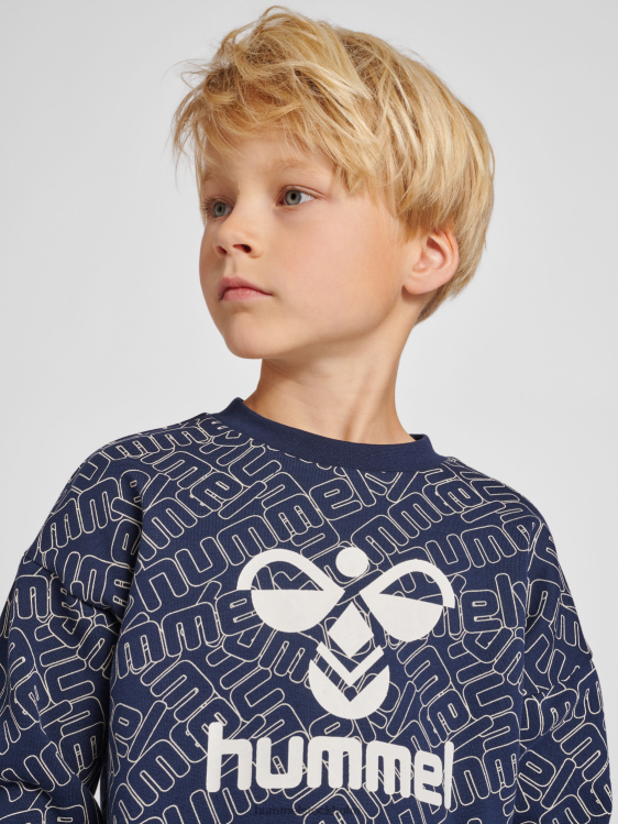 se Hummel barn hmlcarson sweatshirt LL40V5309 \"tröja\"