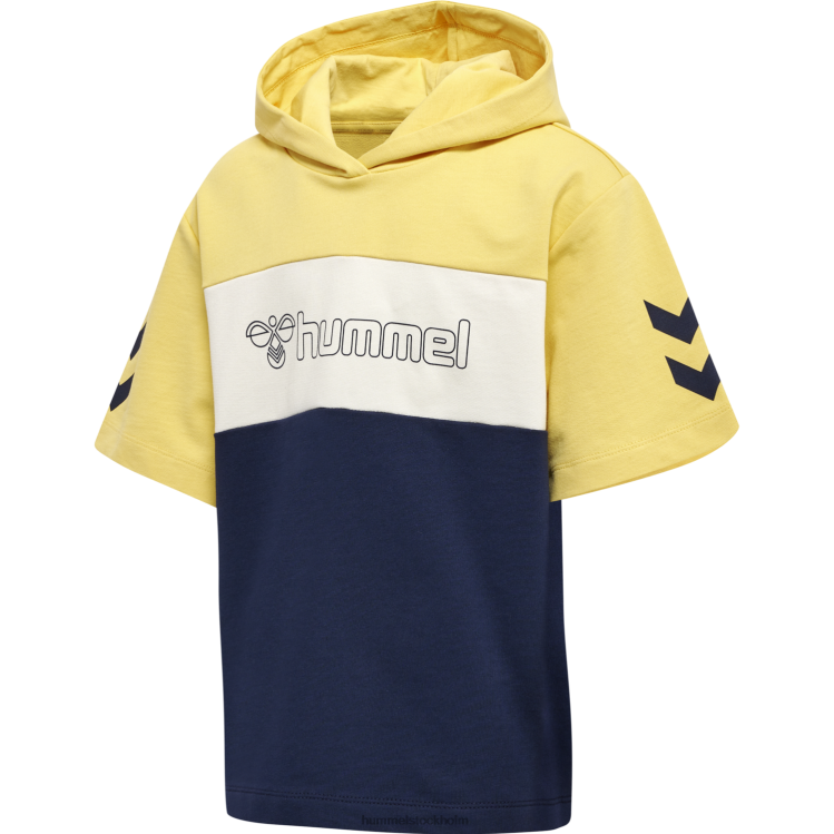 se Hummel barn hmlcloud hoodie s/s LL40V6346 "kortärmad hoodie"