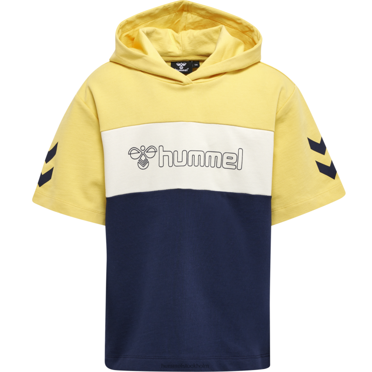 se Hummel barn hmlcloud hoodie s/s LL40V6346 \"kortärmad hoodie\"