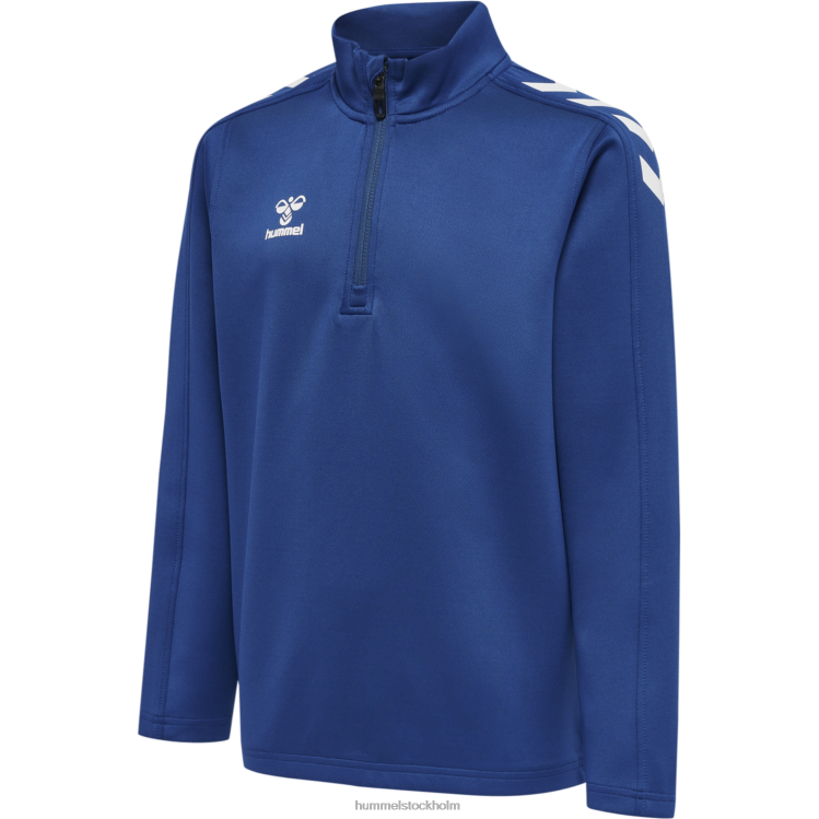 se Hummel barn hmlcore xk halv zip poly sweat LL40V6362 "tröja med halv dragkedja"