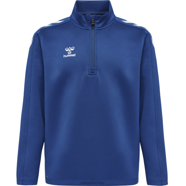 se Hummel barn hmlcore xk halv zip poly sweat LL40V6362 \"tröja med halv dragkedja\"
