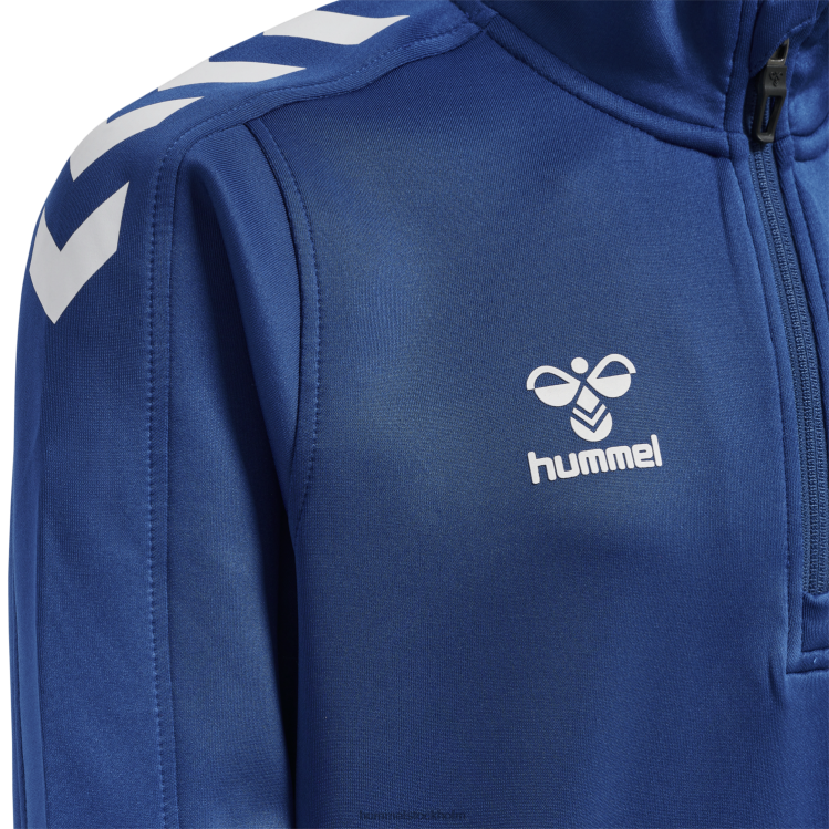 se Hummel barn hmlcore xk halv zip poly sweat LL40V6362 \"tröja med halv dragkedja\"