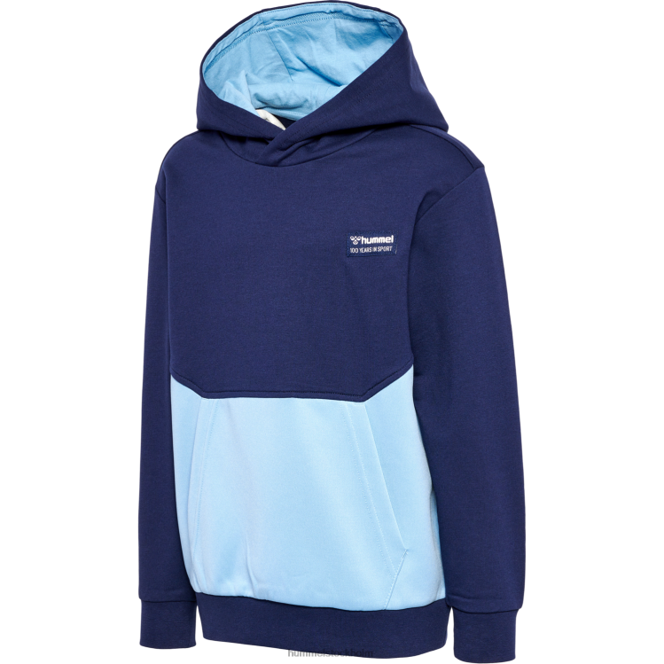 se Hummel barn hmleddy hoodie LL40V4797 "colour-block hoodie"