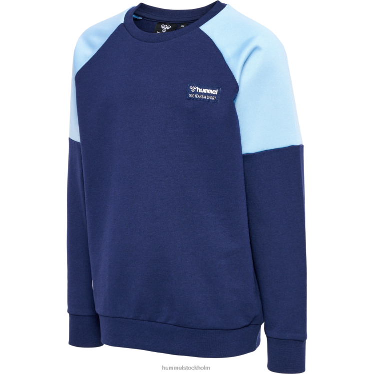 se Hummel barn hmleddy sweatshirt LL40V5047 "colour-block sweatshirt"
