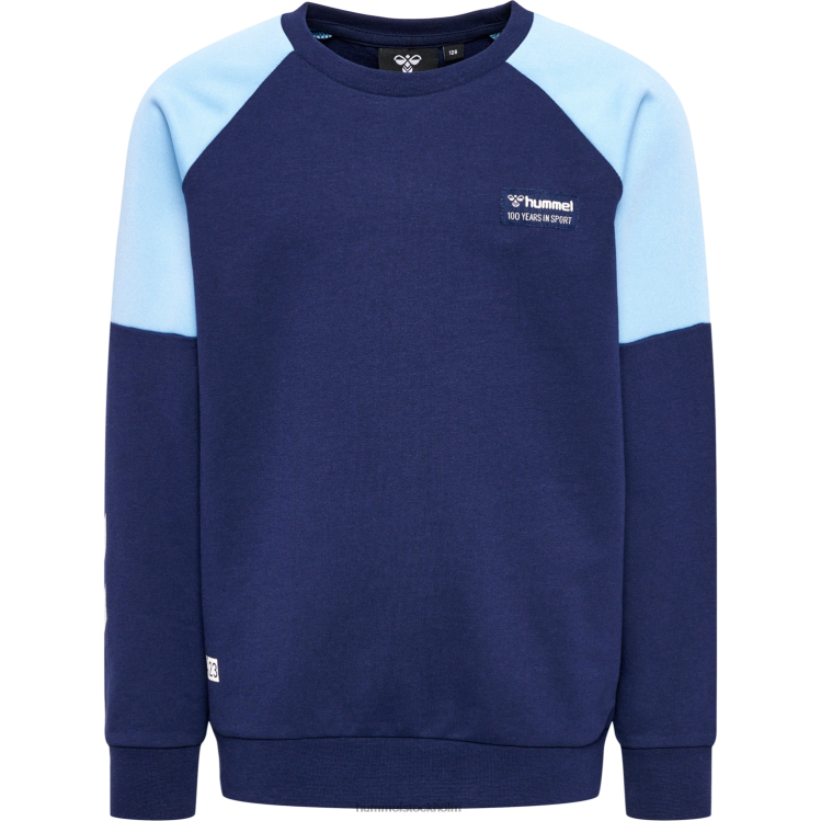 se Hummel barn hmleddy sweatshirt LL40V5047 \"colour-block sweatshirt\"