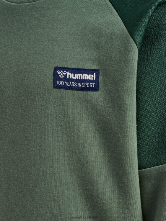 se Hummel barn hmleddy sweatshirt LL40V6098 \"colour-block sweatshirt\"
