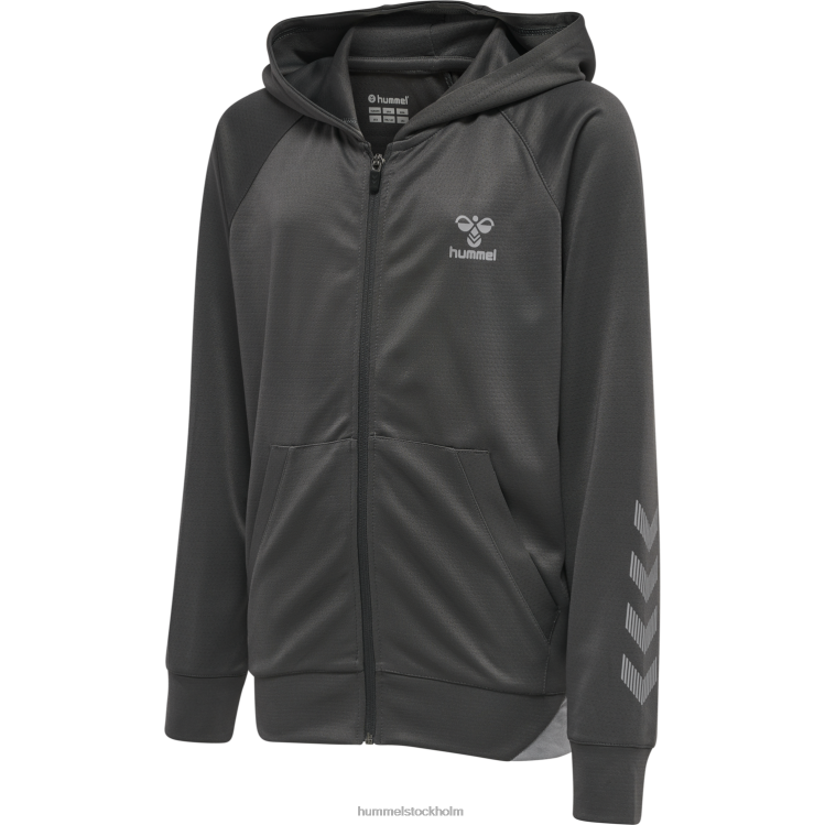 se Hummel barn hmlgg12 action hoodie med dragkedja LL40V6384 "huvtröja med dragkedja"