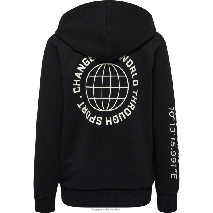 se Hummel barn hmlglobal hoodie LL40V6330 \"luvtröja\"