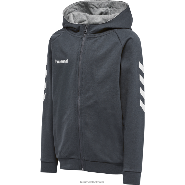 se Hummel barn hmlgo hoodie i bomull med dragkedja LL40V6236 "hoodies & sweatshirts"