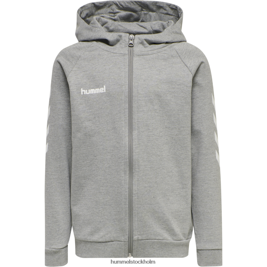 se Hummel barn hmlgo hoodie i bomull med dragkedja LL40V6770