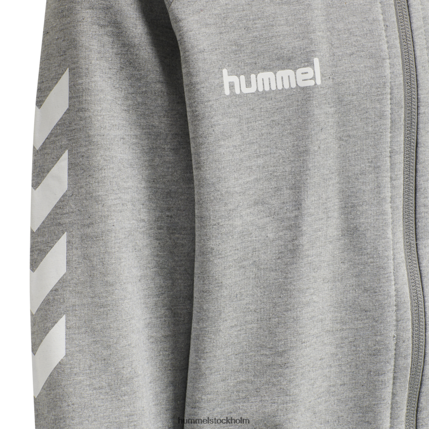 se Hummel barn hmlgo hoodie i bomull med dragkedja LL40V6770