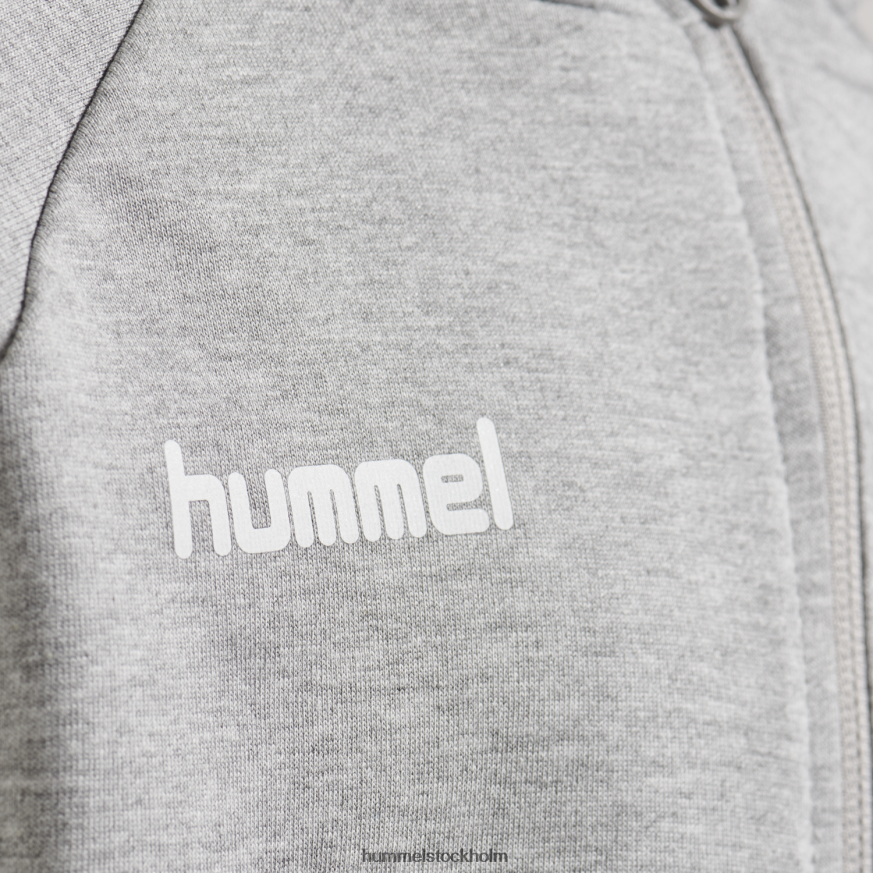 se Hummel barn hmlgo hoodie i bomull med dragkedja LL40V6770