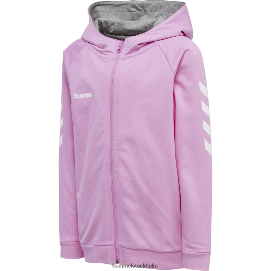 se Hummel barn hmlgo hoodie i bomull med dragkedja LL40V6819