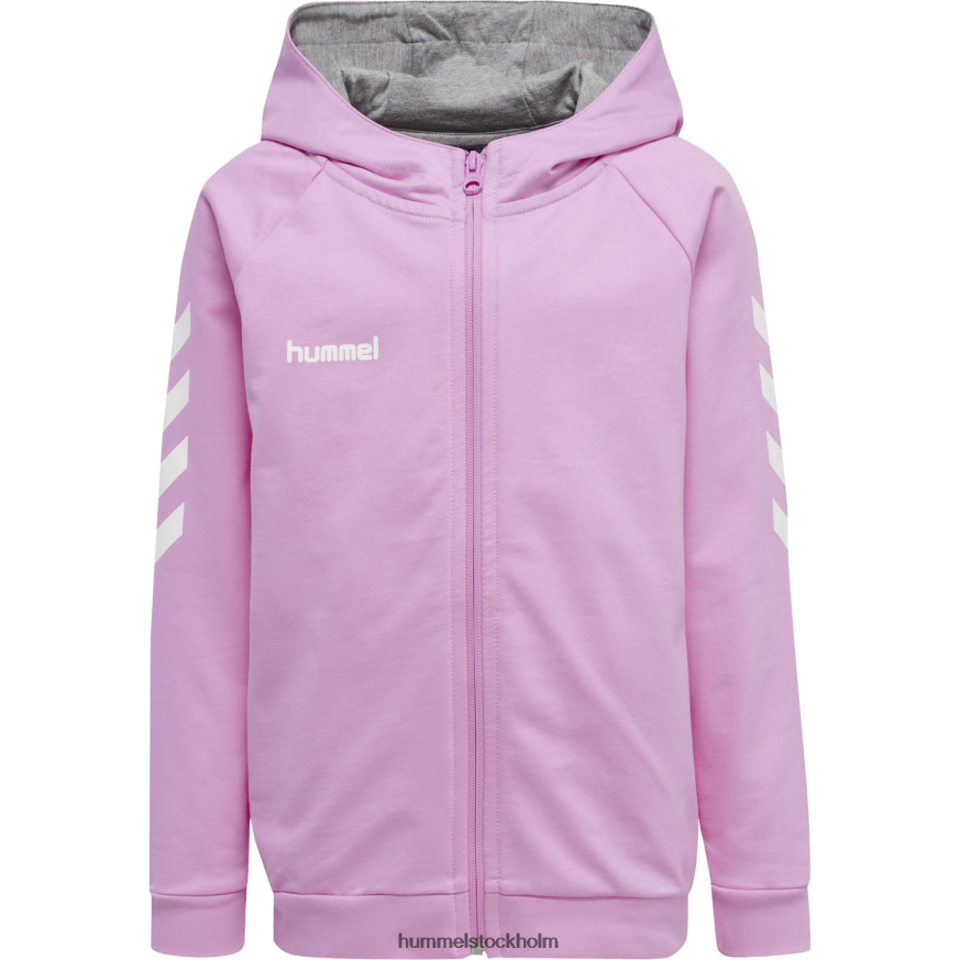 se Hummel barn hmlgo hoodie i bomull med dragkedja LL40V6819