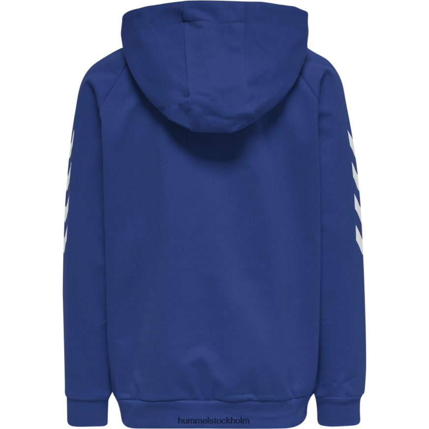 se Hummel barn hmlgo hoodie i bomull med dragkedja LL40V6866