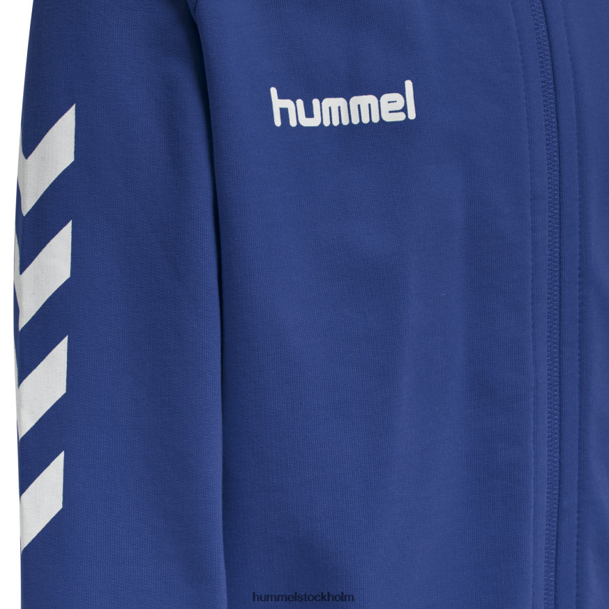se Hummel barn hmlgo hoodie i bomull med dragkedja LL40V6866