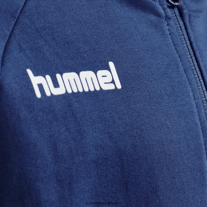 se Hummel barn hmlgo hoodie i bomull med dragkedja LL40V6866