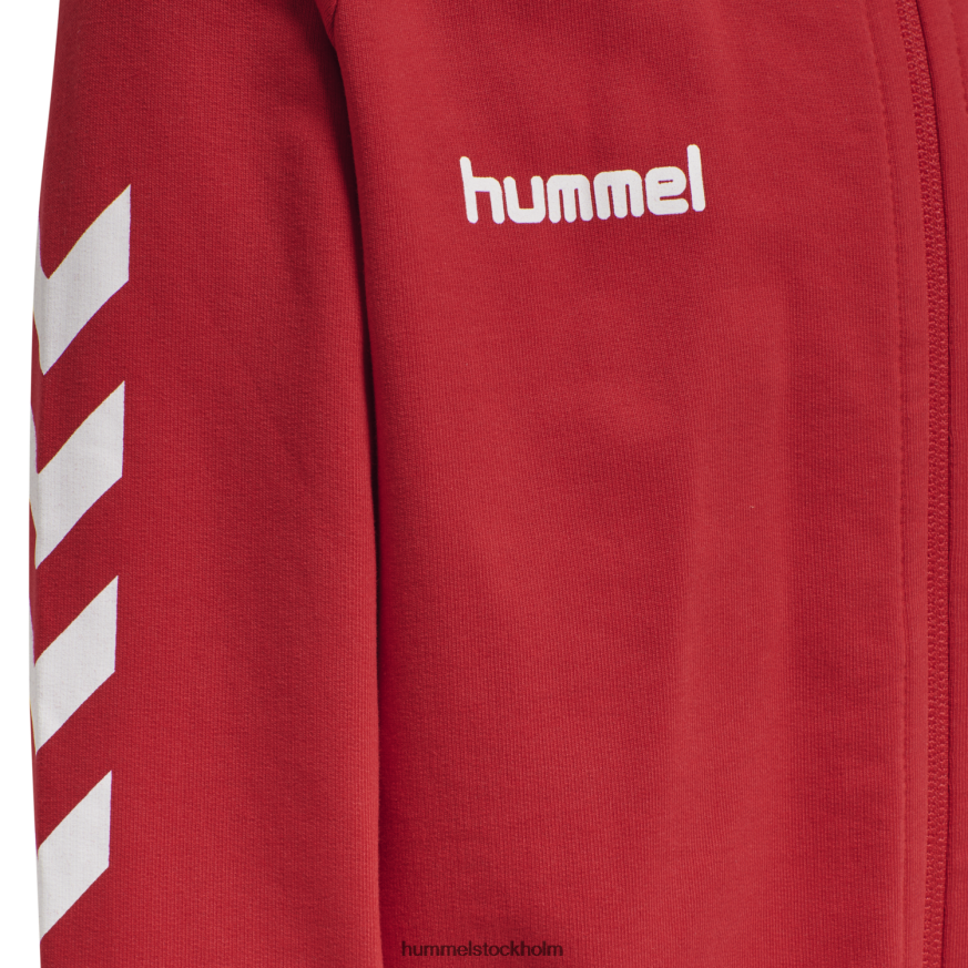 se Hummel barn hmlgo hoodie i bomull med dragkedja LL40V6936