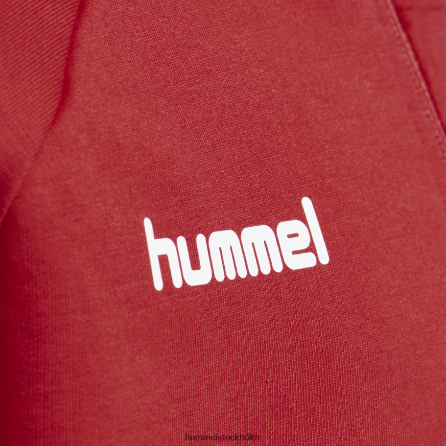 se Hummel barn hmlgo hoodie i bomull med dragkedja LL40V6936