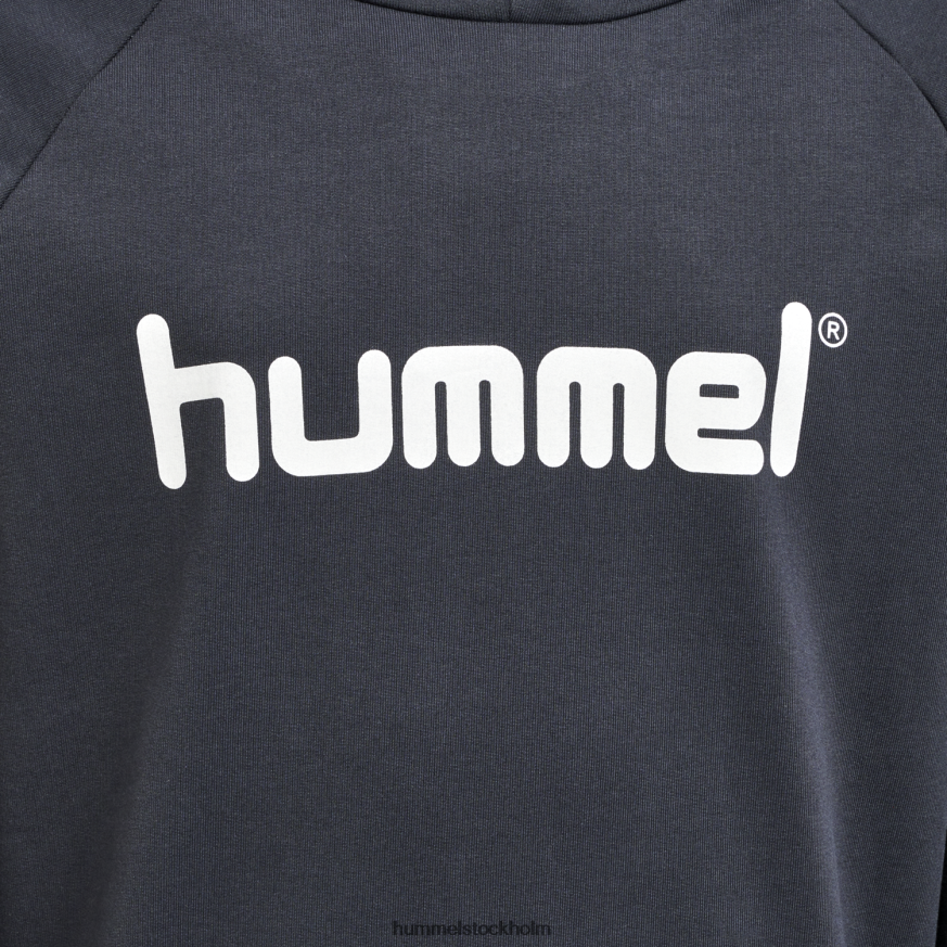 se Hummel barn hmlgo hoodie med logotyp i bomull LL40V6821