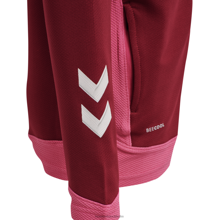 se Hummel barn hmllead poly hoodie med dragkedja LL40V6675 \"luvtröja\"
