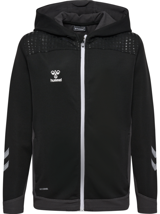 se Hummel barn hmllead poly hoodie med dragkedja LL40V6679 \"luvtröja\"