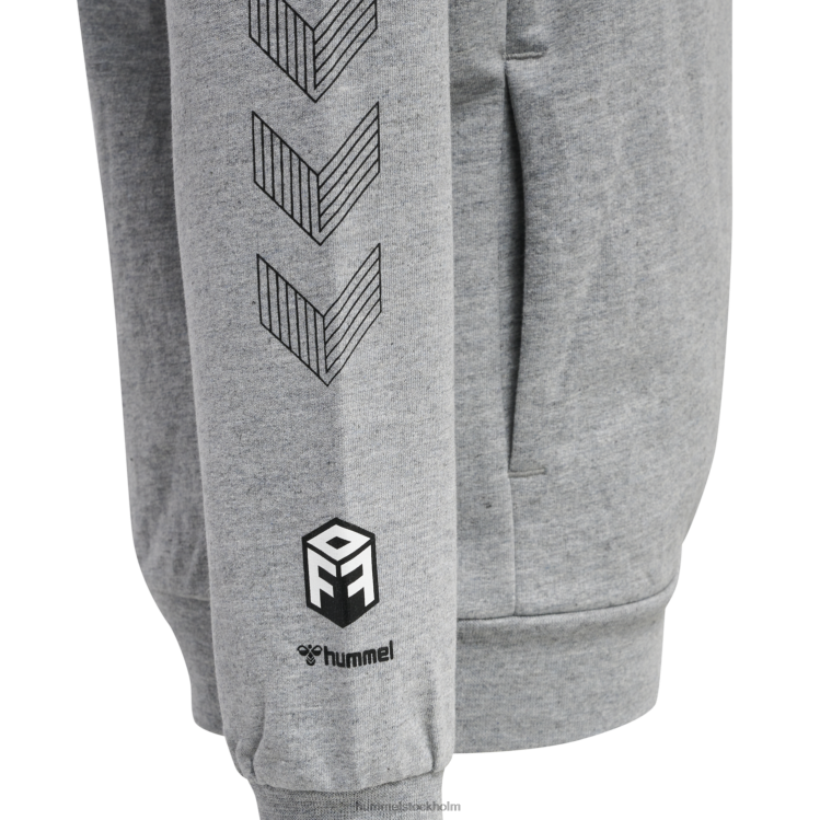 se Hummel barn hmlmove grid hoodie i bomull LL40V4836 \"luvtröja\"