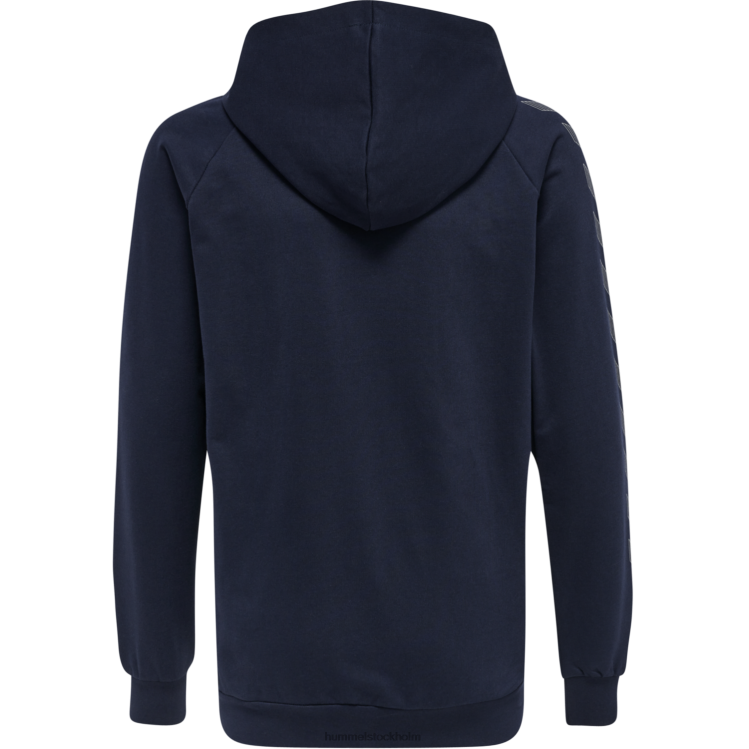 se Hummel barn hmlmove grid hoodie i bomull LL40V5032 \"luvtröja\"