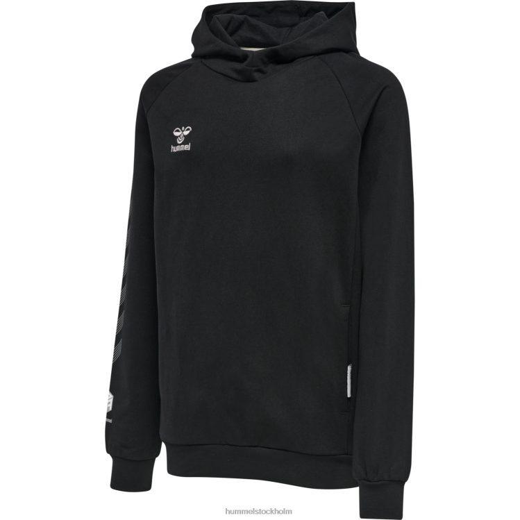 se Hummel barn hmlmove grid hoodie i bomull LL40V5038 "luvtröja"
