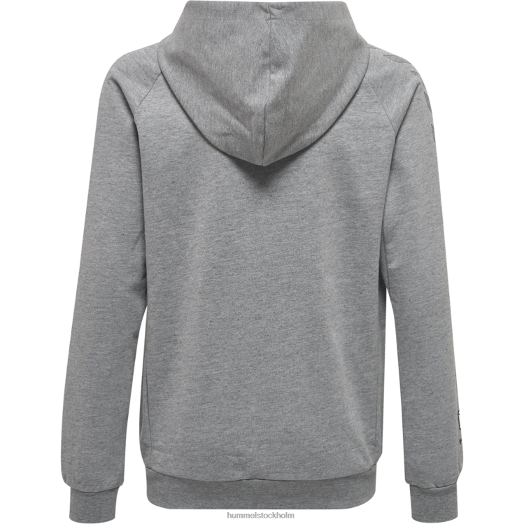 se Hummel barn hmlmove grid hoodie i bomull med dragkedja LL40V5028 \"huvtröja med dragkedja\"