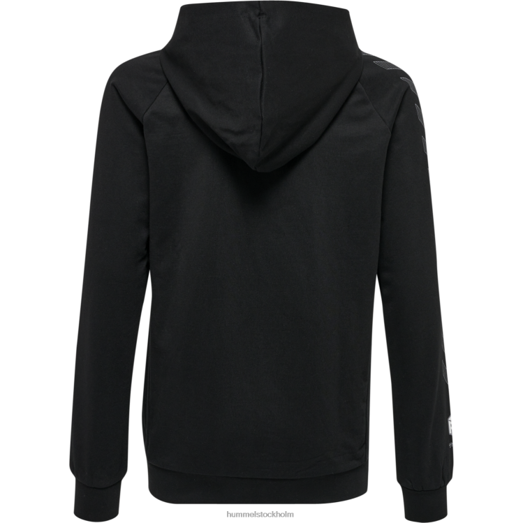 se Hummel barn hmlmove grid hoodie i bomull med dragkedja LL40V5041 \"huvtröja med dragkedja\"