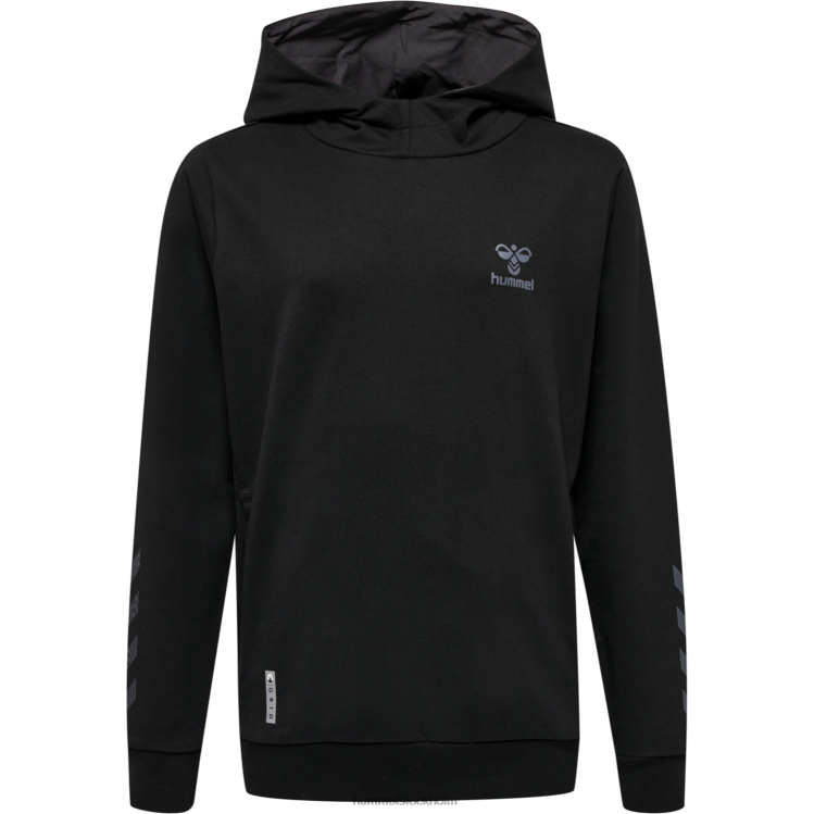se Hummel barn hmloffgrid hoodie i bomull LL40V5199 \"luvtröja\"