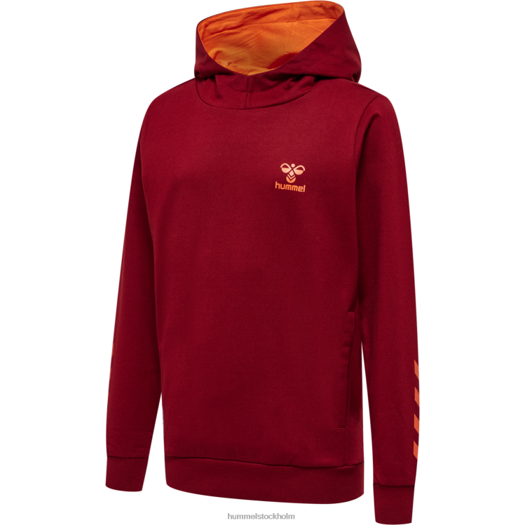 se Hummel barn hmloffgrid hoodie i bomull LL40V5465 "luvtröja"