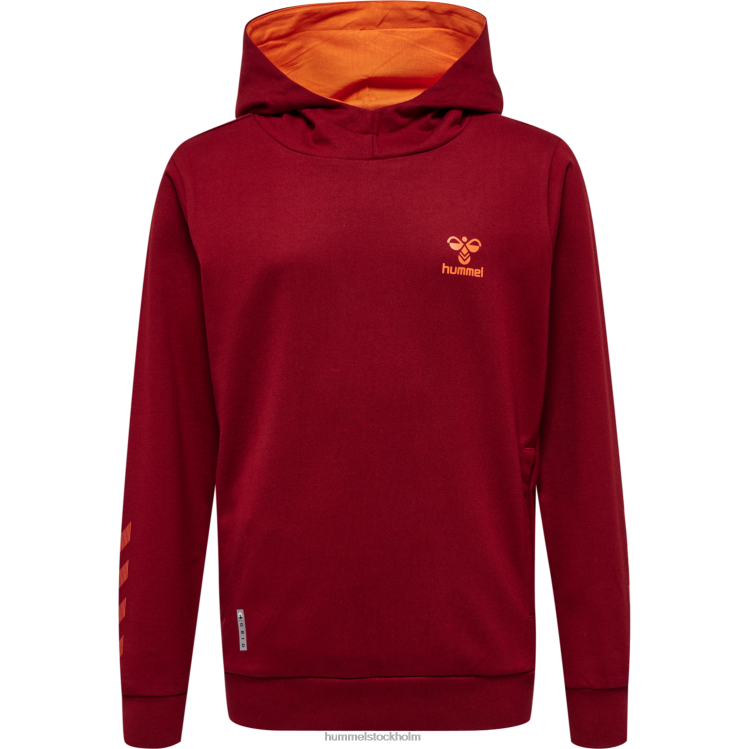 se Hummel barn hmloffgrid hoodie i bomull LL40V5465 \"luvtröja\"