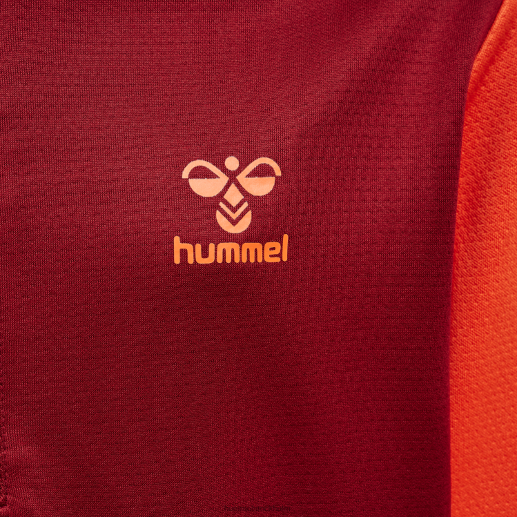 se Hummel barn hmlongrid 1/2 zip poly sweat LL40V5288 \"tröja med halv dragkedja\"