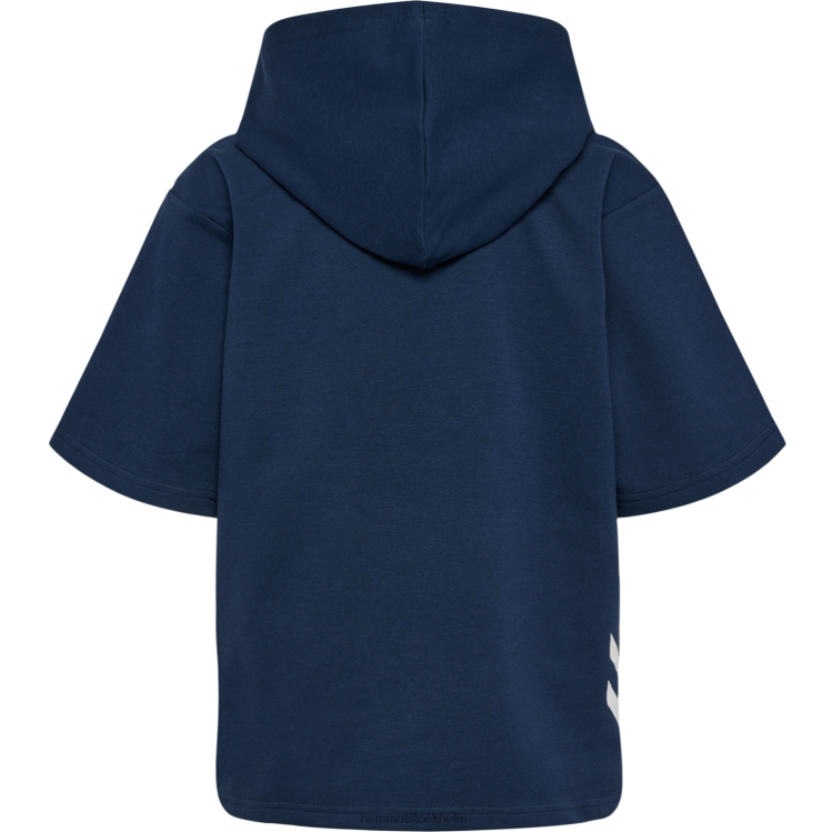 se Hummel barn hmlowen hoodie s/s LL40V4806 \"kortärmad hoodie\"