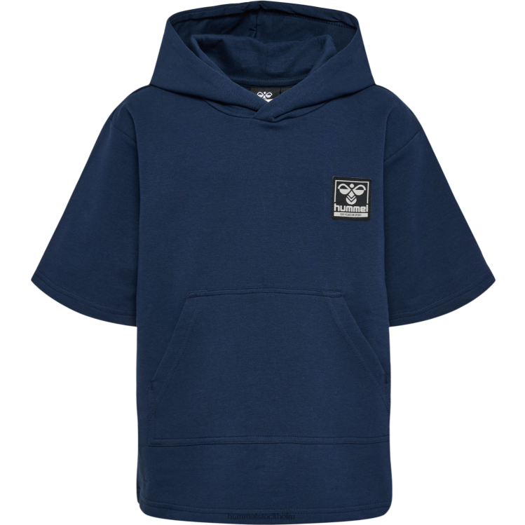 se Hummel barn hmlowen hoodie s/s LL40V4806 \"kortärmad hoodie\"