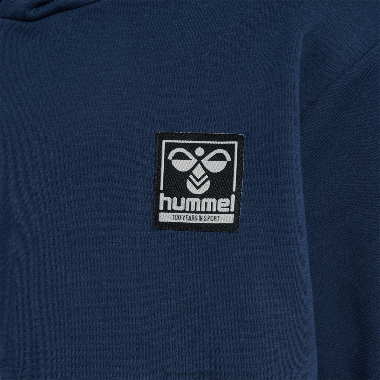 se Hummel barn hmlowen hoodie s/s LL40V4806 \"kortärmad hoodie\"