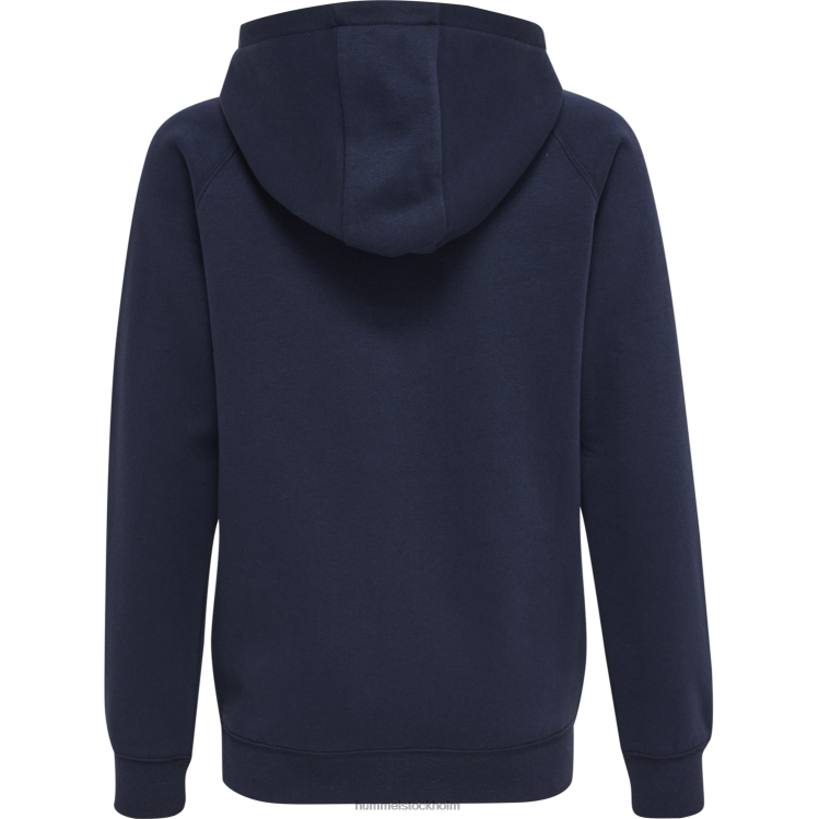 se Hummel barn hmlröd klassisk hoodie LL40V5765 \"luvtröja\"