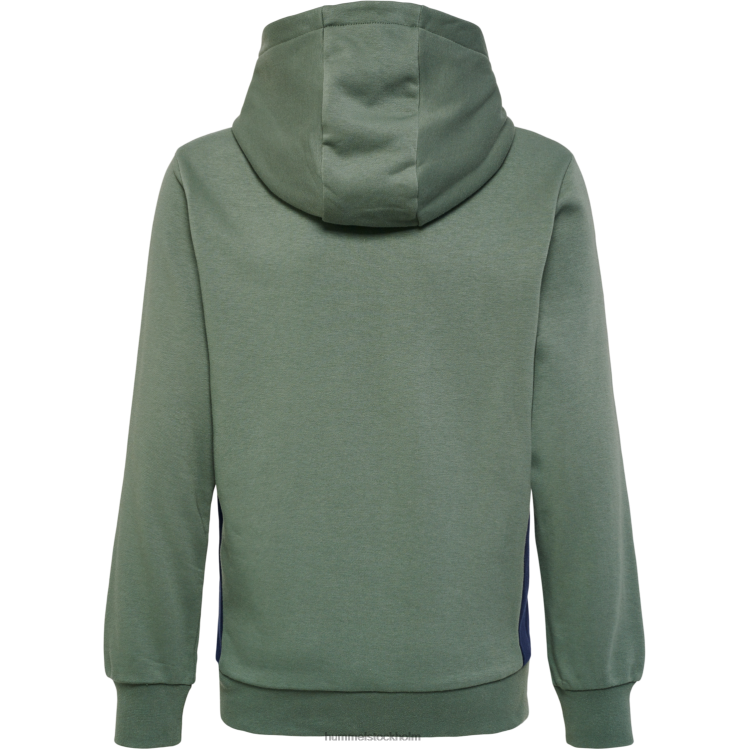 se Hummel barn hmlstaltisk hoodie i bomull LL40V4872 \"sportig hoodie\"