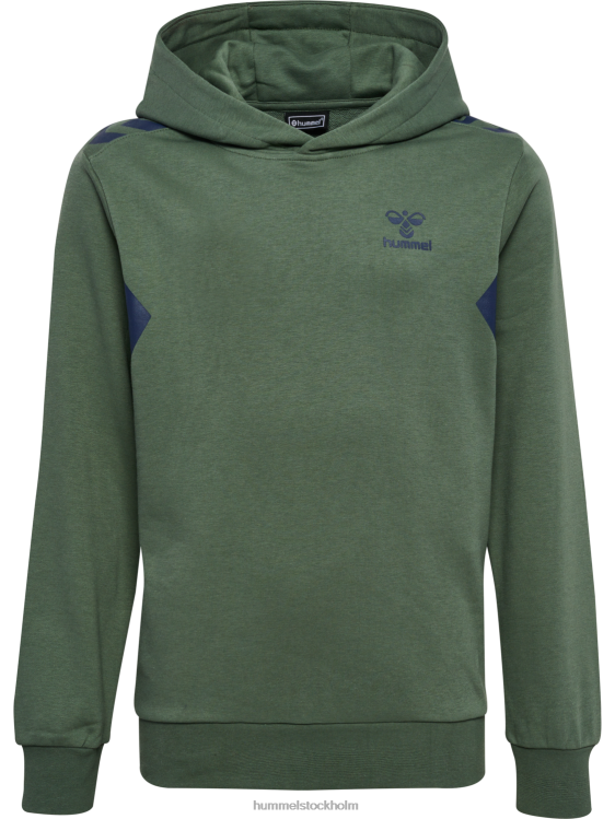 se Hummel barn hmlstaltisk hoodie i bomull LL40V4872 \"sportig hoodie\"