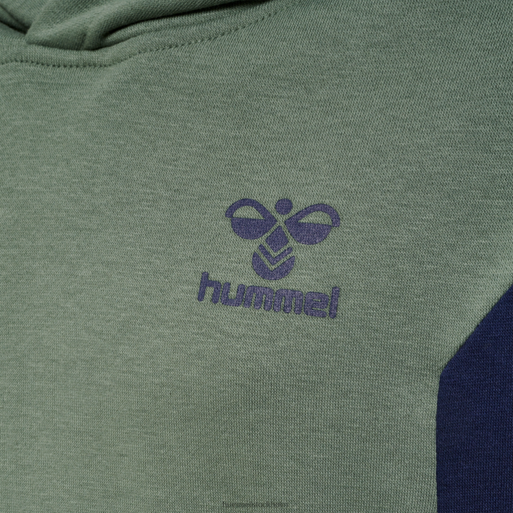 se Hummel barn hmlstaltisk hoodie i bomull LL40V4872 \"sportig hoodie\"