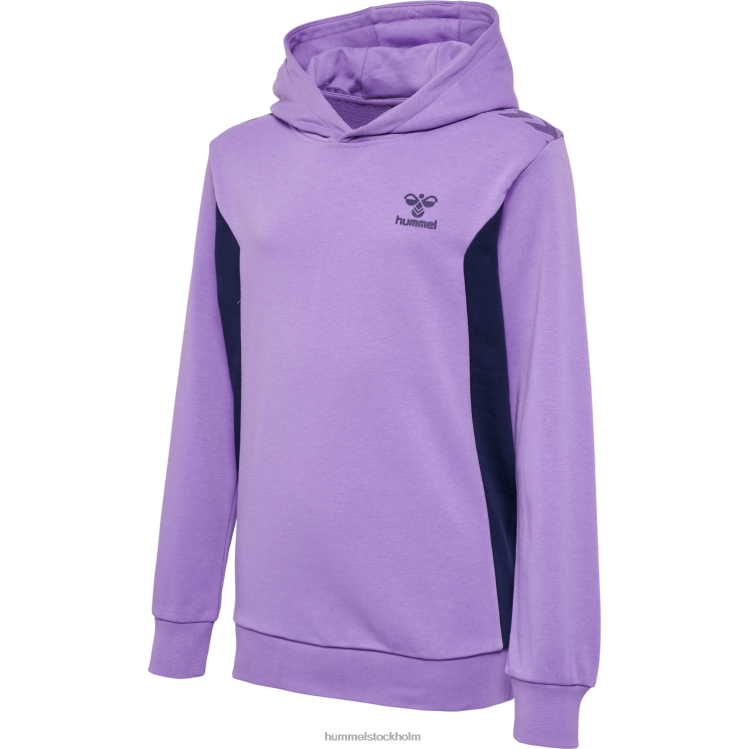 se Hummel barn hmlstaltisk hoodie i bomull LL40V4899 "sportig hoodie"