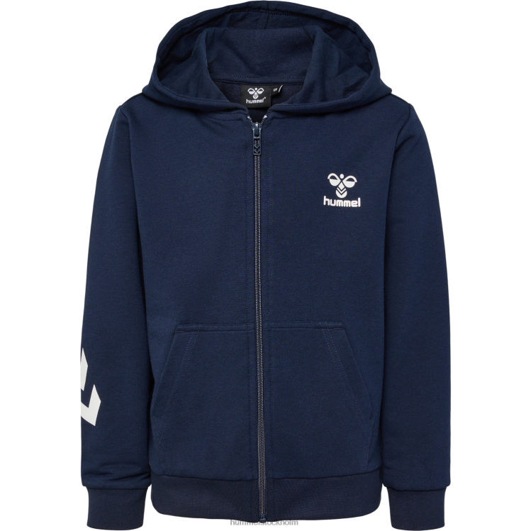 se Hummel barn hmltrece hoodie med dragkedja LL40V4687 \"huvtröja med dragkedja\"