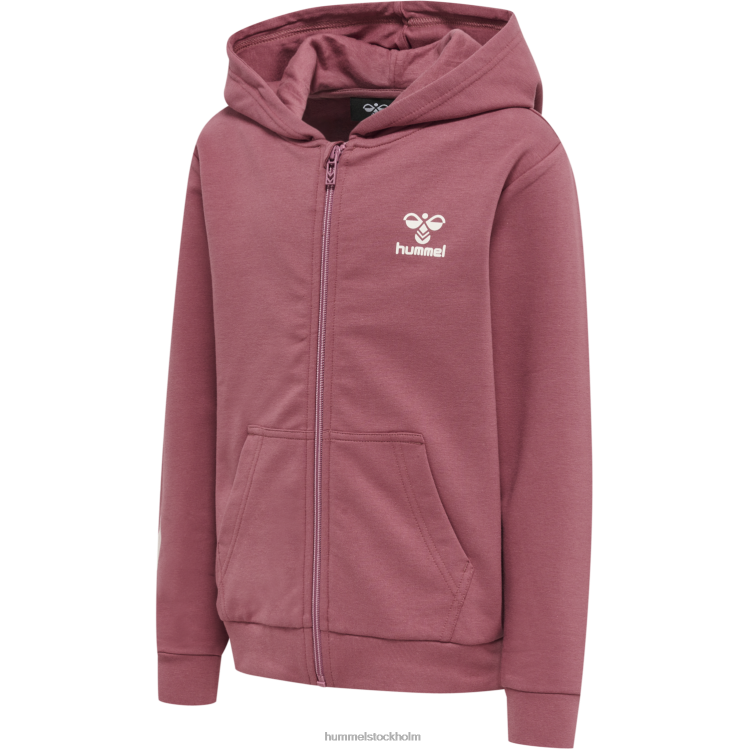 se Hummel barn hmltrece hoodie med dragkedja LL40V5576 \"luvtröja\"