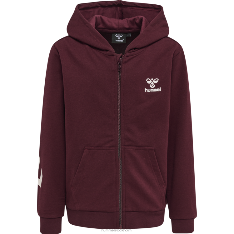 se Hummel barn hmltrece hoodie med dragkedja LL40V5721 \"luvtröja\"